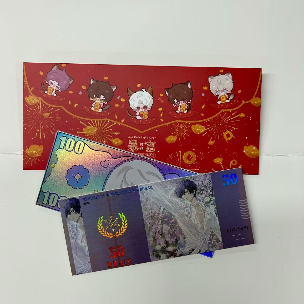 Love and Deepspace – “Get Rich Right Away” Character Banknotes