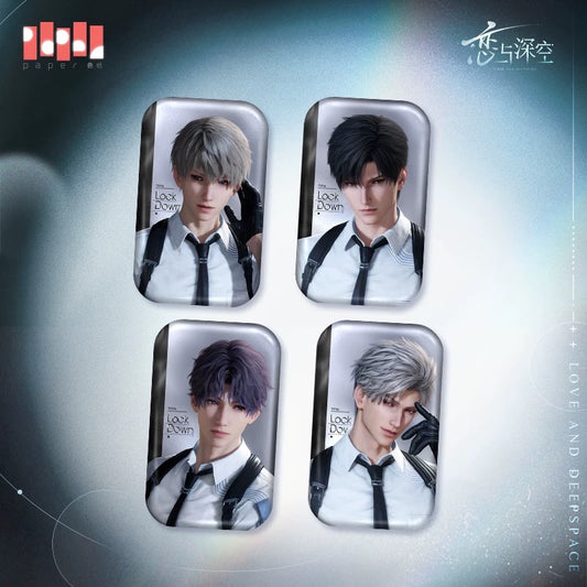 Love and Deepspace “Heartfelt Moments” Square Tin Pins