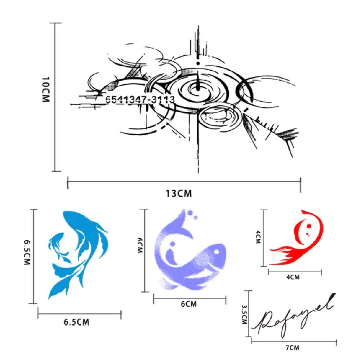 Love and Deepspace Color-Changing Tattoo Sticker