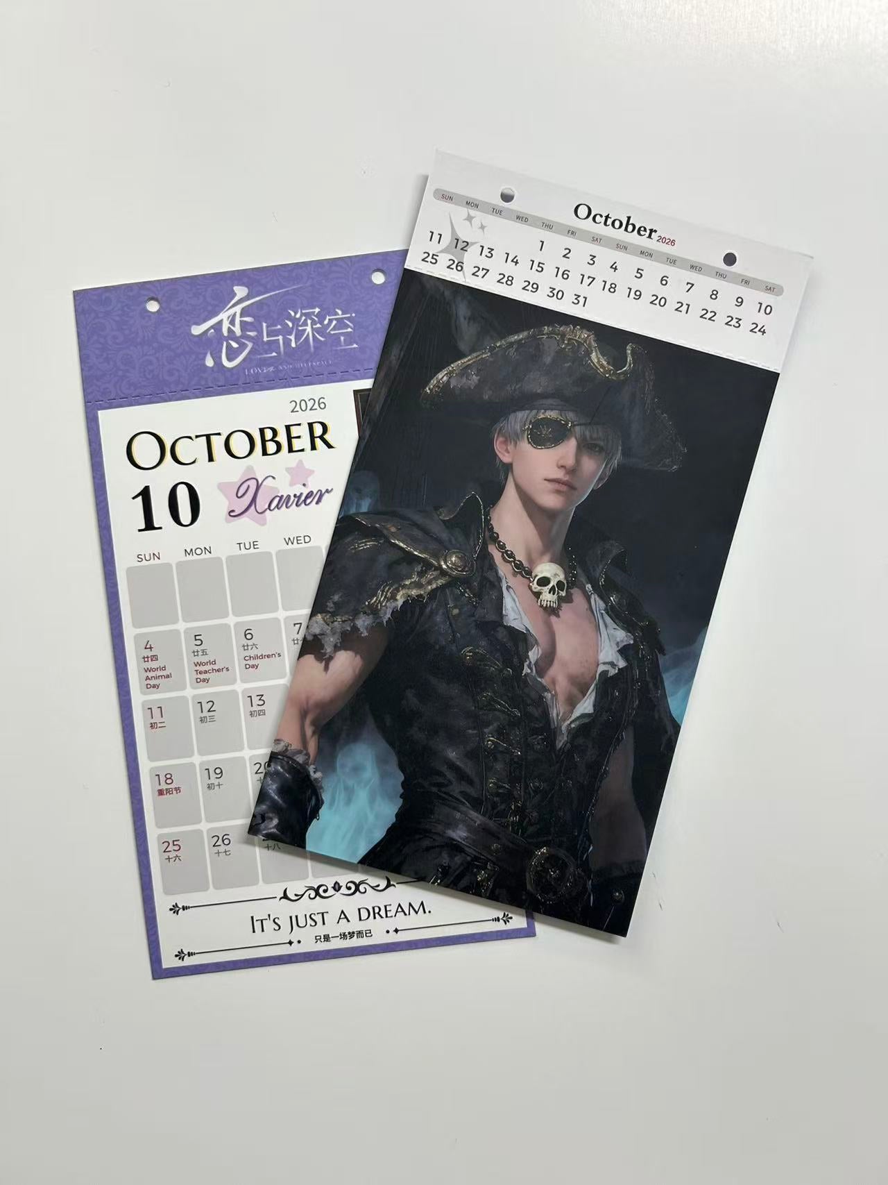 LADS 3-in-1 Tear-Off Collectible Calendar Cards — by MK Studio | Calendar + Postcard + Answer Book
