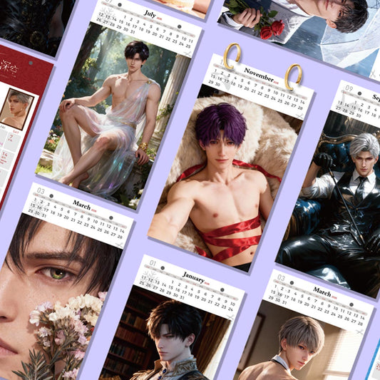 LADS 3-in-1 Tear-Off Collectible Calendar  — by MK Studio | Calendar + Postcard + Answer Book