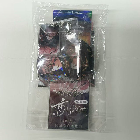 Love and Deepspace Anime Combo Pack – Collectible Paper Cards & Character Badge Set