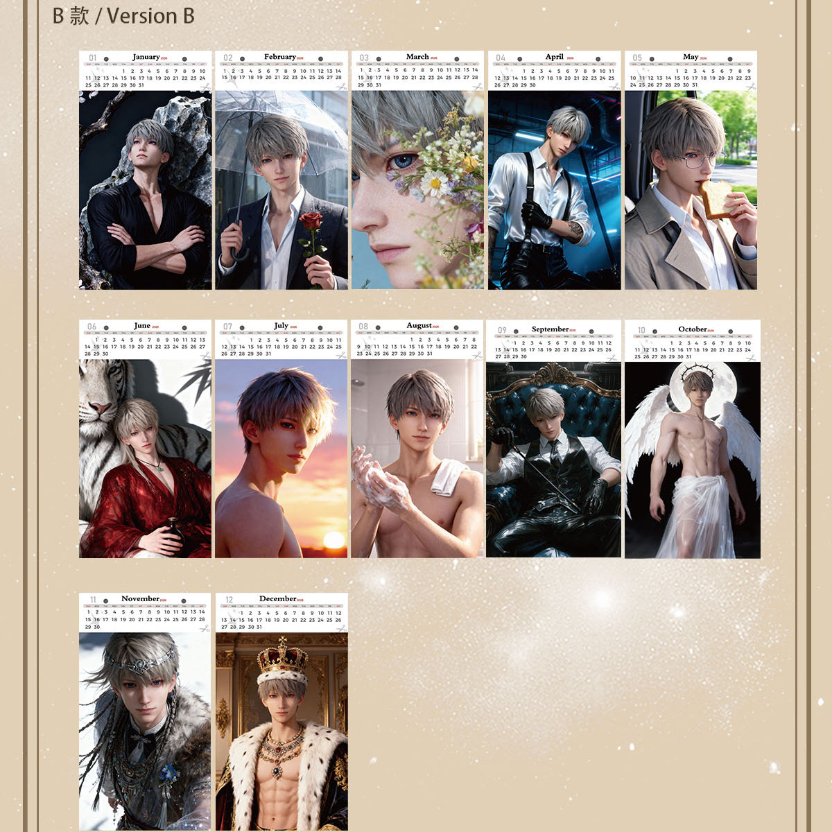 LADS 3-in-1 Tear-Off Collectible Calendar - Calendar /Postcard /Answer Book