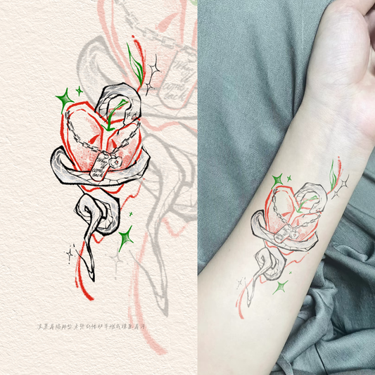 Love and Deepspace Color-Changing Tattoo Sticker